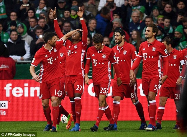 Thắng nhọc Bremen, Bayern Munich giữ chặt ngôi đầu Bundesliga - 1 Bayern Munich giành chiến thắng trước Bremen