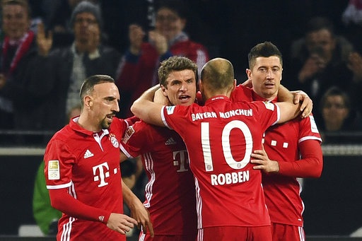 ... nhưng họ không thể cưỡng lại sức mạnh của Bayern Munich