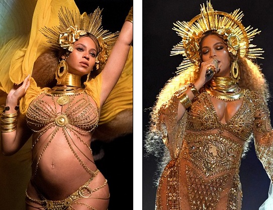 Beyonce diện váy bó sát khoe bụng bầu - 8
Beyonce đẹp như nữ thần khi trình diễn 2 bản hit Love Drought và Sandcastles tại lễ trao giải Grammy năm nay.