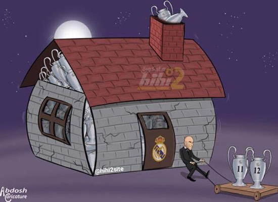 Biếm họa: Châu Âu quỳ gối trước Real Madrid, Wenger “mọc rễ” ở Arsenal - 5 Phòng truyền thống của Real Madrid đã đầy ắp danh hiệu