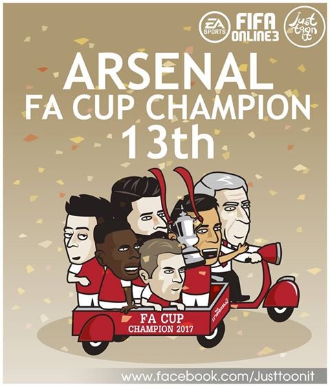 Arsenal giành chức vô địch FA Cup lần thứ 13