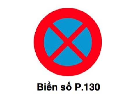 Lỗi phạt phổ biến khi đỗ/dừng xe sai quy định trong thành phố - 1 Biển cấm dừng xe và đỗ xe