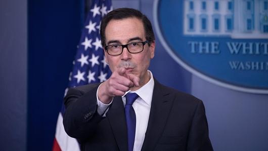 Mỹ trừng phạt Nga, Trung Quốc vì hỗ trợ Triều Tiên - 1 Bộ trưởng Tài chính Mỹ Steven Mnuchin (Ảnh: AFP)