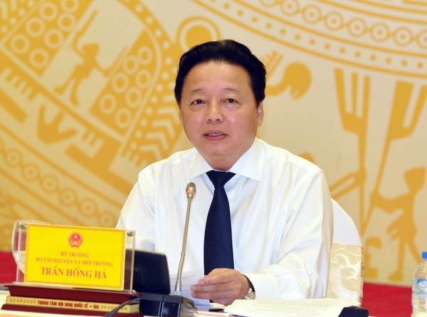 Lập đường dây nóng nhận phản ánh ô nhiễm môi trường - 1 Bộ trưởng Bộ Tài nguyên và Môi trường Trần Hồng Hà (Ảnh: Việt Hùng).