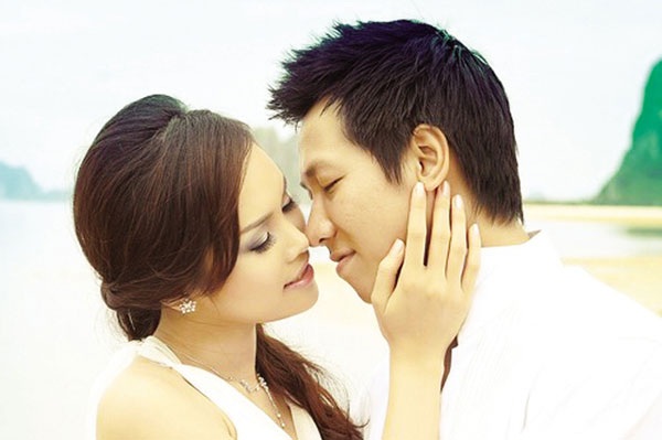Ca sĩ Lê Trinh: Trốn chồng đi thi “Solo cùng Bolero”? - 3 Lê Trinh và chồng, ca sĩ Lê Anh Dũng.