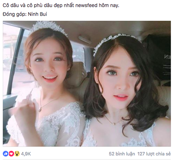 Sự thật về cặp cô dâu và phù dâu “xinh nhất Facebook” | Báo Dân trí