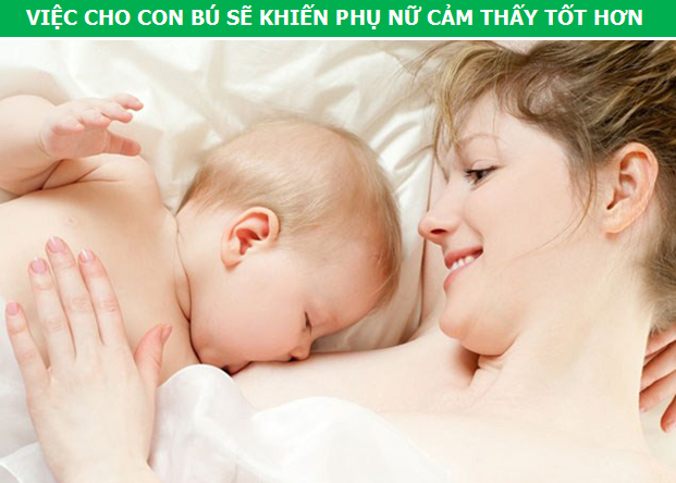 Việc cho con bú không chỉ tốt với sức khỏe của trẻ mà còn cả với người mẹ. Cụ thể, trong quá trình cho con bú, cơ thể phụ nữ sẽ sản sinh ra các loại hormone “tích cực” ở một tốc độ vượt trội, các chất xúc tác sinh học này sẽ gây ra những tác động đáng kể đến các quá trình diễn ra bên trong cơ thể. Hệ quả dễ nhận thấy nhất chính là việc các mẹ bỉm sữa sẽ cảm thấy bớt lo âu, có thêm hứng thú đặc biệt với những thứ vốn đã rất quen thuộc, đồng cảm hơn với mọi người và tăng cường khả năng phân biệt các âm thanh, màu sắc khác nhau.