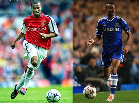 Những ngôi sao từng phục vụ cả Chelsea và Arsenal - 2
Cole thi đấu cho Arsenal (trái) và Cole thi đấu cho Chelsea (phải)