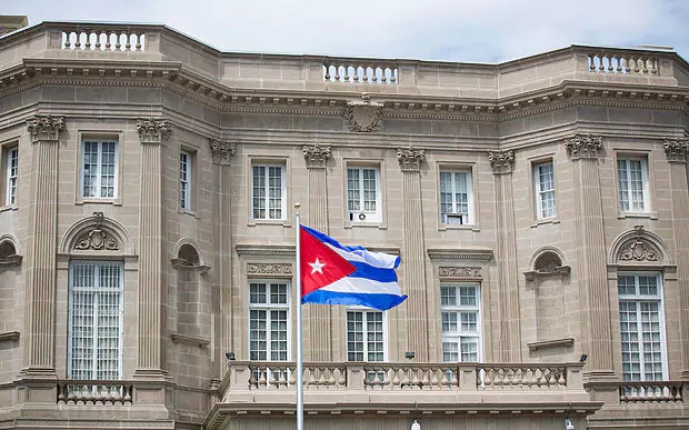 Mỹ trục xuất 15 nhà ngoại giao Cuba - 1 Đại sứ quán Cuba tại Mỹ. (Ảnh: Reuters)