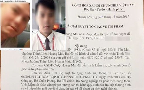 Nghi phạm dâm ô bé gái 8 tuổi ở Hà Nội bị khởi tố - 1 Nghi phạm dâm ô bé gái 8 tuổi ở Hà Nội bị khởi tố - 1