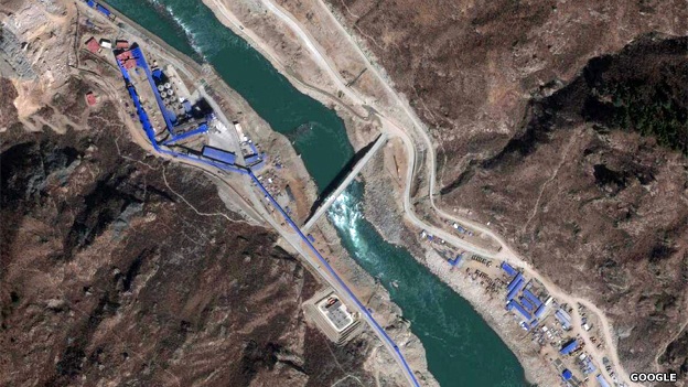 Trung Quốc xây đập Zangmu trên sông Brahmaputra để làm nhà máy thủy điện (Ảnh: Google)