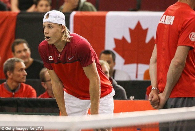 Tay vợt người Canada bị loại ở Davis Cup vì… đánh bóng trúng mặt trọng tài - 2 Tay vợt Denis Shapovalov bị loại sau hành vi thiếu kiềm chế