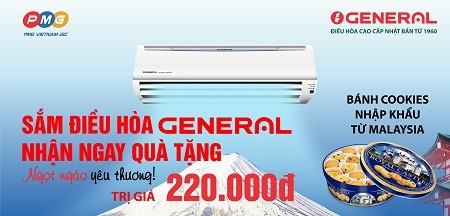 Sắm điều hòa – nhận quà ngọt ngào yêu thương - 2 Chương trình khuyến mại hấp dẫn khi mua điều hòa General