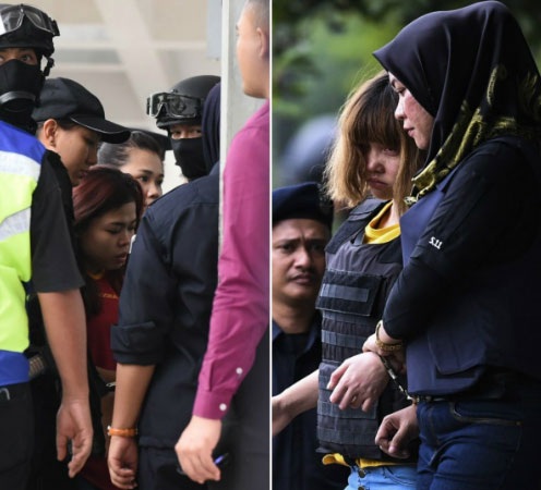 Malaysia treo cổ tội phạm bị kết án tử hình - 1
Hai nghi phạm Đoàn Thị Hương và Siti Aisyah rời khỏi phiên tòa xét xử tại Malaysia hôm 1/3 (Ảnh: Reuters)