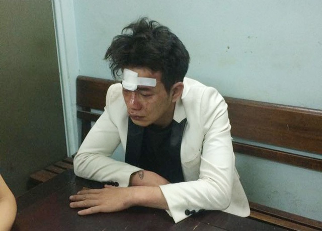 Đối tượng Nguyễn Duy Linh tại cơ quan công an.