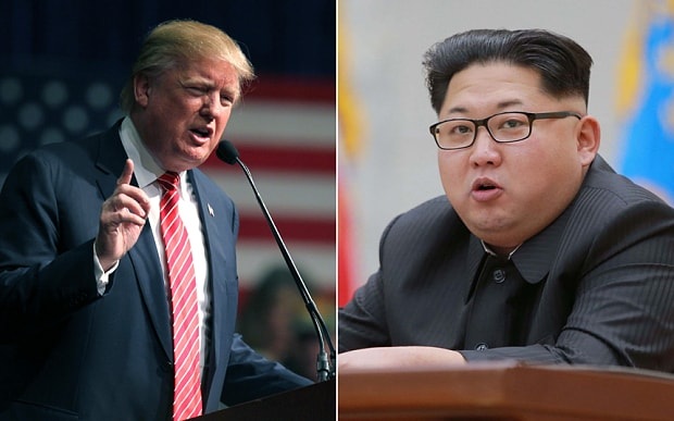 Tổng thống Trump nói ông Kim Jong-un đang “phạm sai lầm lớn” - 1
Tổng thống Mỹ Donald Trump (trái) và nhà lãnh đạo Triều Tiên Kim Jong-un. (Ảnh: Getty)