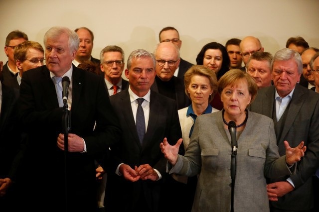 Vì sao Đức không thành lập được chính phủ liên hiệp? - 2 Bà Merkel phát biểu trước truyền thông sau khi thông báo không thể thành lập chính phủ liên hiệp (Ảnh: Reuters)