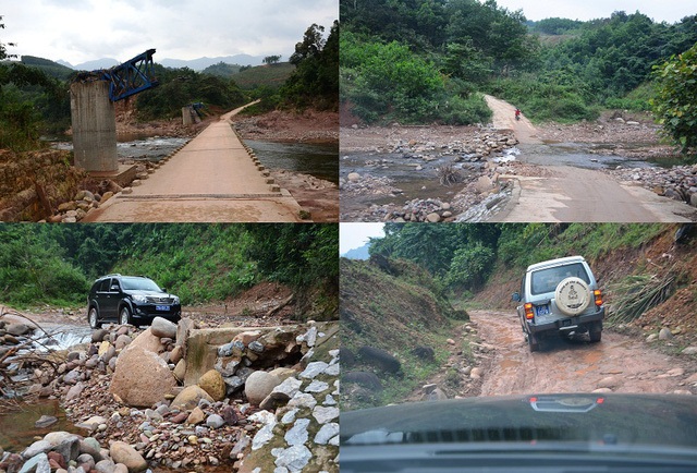 Khánh thành công trình phòng học Dân trí thứ 10 tại điểm trường bản Sy - 3 Trận lũ cuối năm 2016 đã khiến nhiều đoạn đường dẫn vào bản Sy bị xé toang