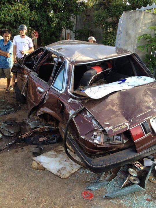 
Cả 6 người trên xe đều rất nguy kịch (ảnh T.B)
