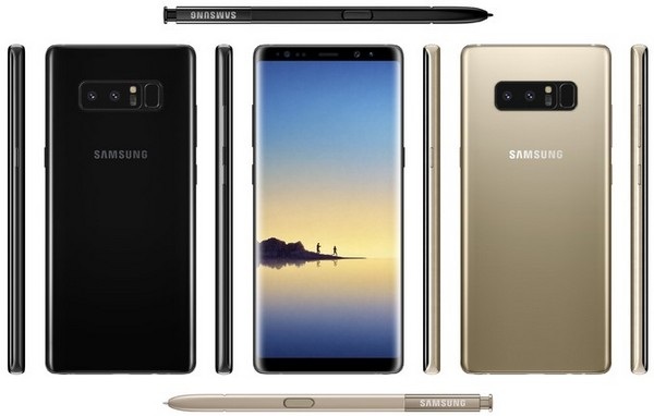 Phác họa” chân dung” Galaxy Note 8 qua tin đồn trước giờ ra mắt - 1 Hình ảnh thiết kế tổng thể Galaxy Note 8 bị rò rỉ