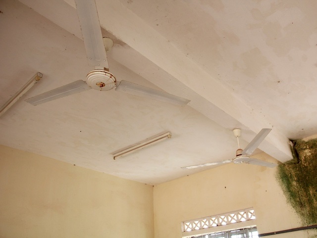 Trường tiểu học chỉ có 5 học sinh: Không điện, không nước, không nhà vệ sinh - 4 Hệ thống quạt và điện chiếu sáng được lắp đặt nhưng không thể sử dụng vì không có điện