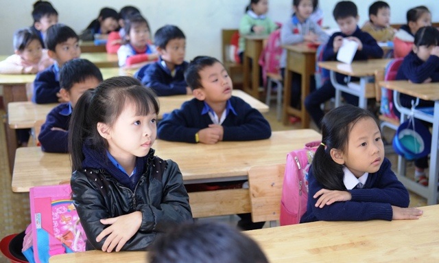 Liên Hiệp Quốc lo ngại về tình trạng xâm hại tình dục trẻ em tại Việt Nam - 1 Học sinh ở Lâm Đồng trong chương trình học về phòng chống xâm hại, lạm dụng tình dục (Ảnh: Hoài Nam)