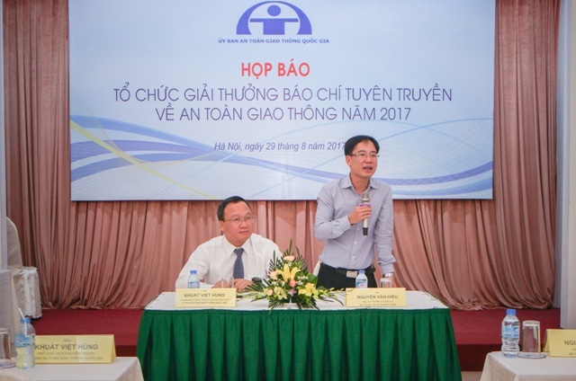 Giải thưởng báo chí về ATGT được phát động chiều 29/8