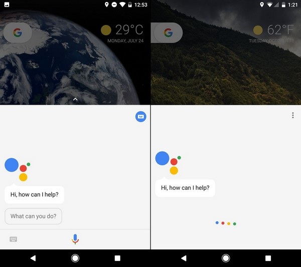 So sánh giao diện Android 8.0 Oreo mới ra mắt với phiên bản 7.0 Nougat - 4 Google dường như cũng đem giao diện trợ lý ảo Google Assistant từ Android Nougat lên phiên bản mới hơn