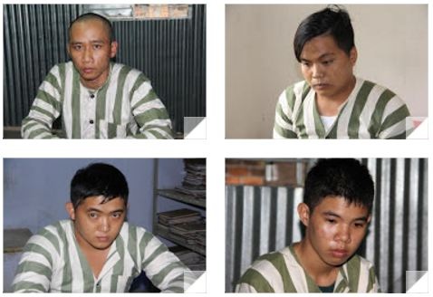 Các đối tượng bị bắt giữ