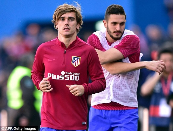 Atletico 1-2 Barcelona: Người hùng Messi - 9
Hai ngôi sao Griezmann và Koke của Atletico