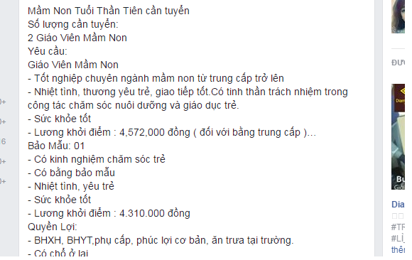 Tuyển giáo viên mầm non kiểu “vơ bèo vạt tép” - 2 Nhiều trường phải tuyển dụng liên tục để thay thế cho giáo viên bỏ hoặc nhảy việc