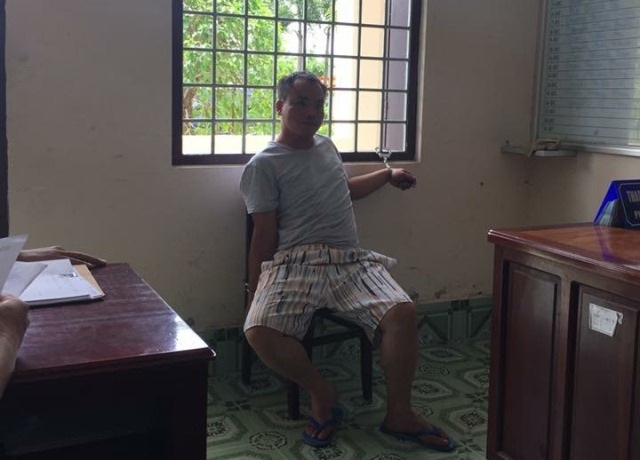 Huỳnh Lương Hải đang bị tạm giữ tại công an Hậu Giang