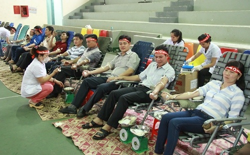 
Hàng ngàn đơn vị máu thu được
