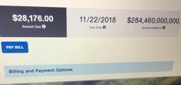 
Bà Mary Horomanski vô cùng sốc khi nhận hóa đơn tiền điện hơn 284 tỷ USD. (Ảnh: UPI)
