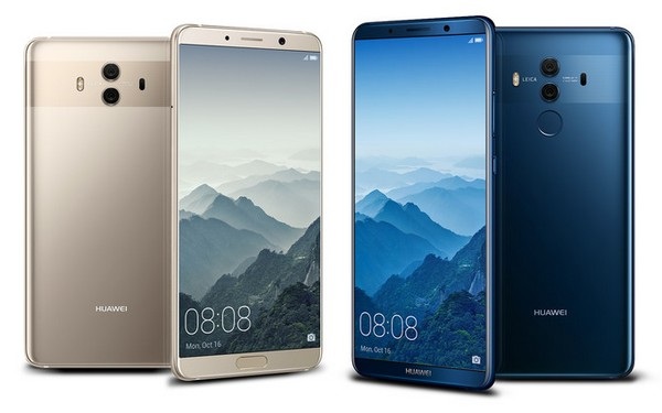 Huawei trình làng bộ đôi smartphone tích hợp trí tuệ nhân tạo - 1 Huawei Mate 10 (trái) và Mate 10 Pro (phải) có ít sự khác biệt về thiết kế bên ngoài