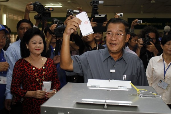 Thủ tướng Hun Sen nói không cần quốc tế công nhận cuộc bầu cử Campuchia - 1 Thủ tướng Campuchia Hun Sen (Ảnh: Xinhua)