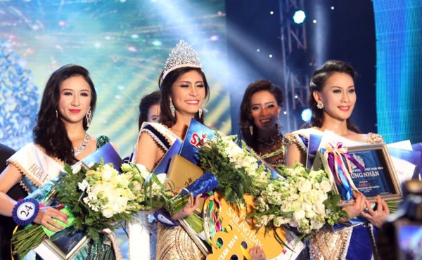 Cho phép tổ chức cuộc thi Hoa hậu Đại dương Việt Nam 2017 - 1 Đặng Thu Thảo đăng quang Hoa hậu Đại dương năm 2014. Ảnh: TL.