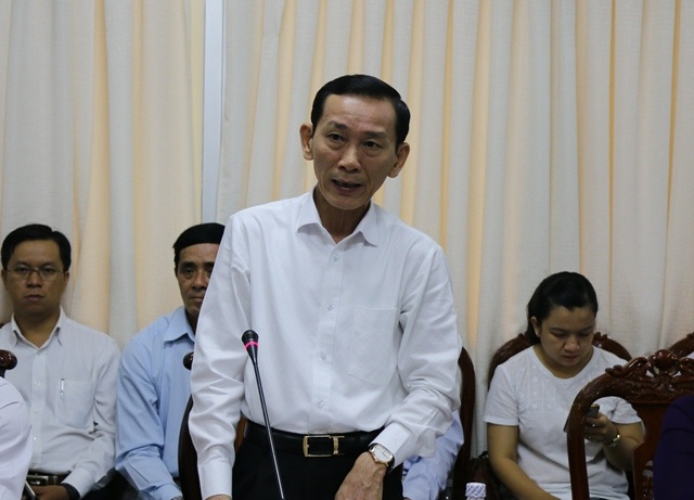 Cần Thơ sẽ xây dựng trường Đại học Quốc tế - 2 Ông Võ Thành Thống - Chủ tịch UBND TP Cần Thơ phát biểu tại buổi làm việc với đoàn công tác của Bộ GD&ĐT sáng 7/2.