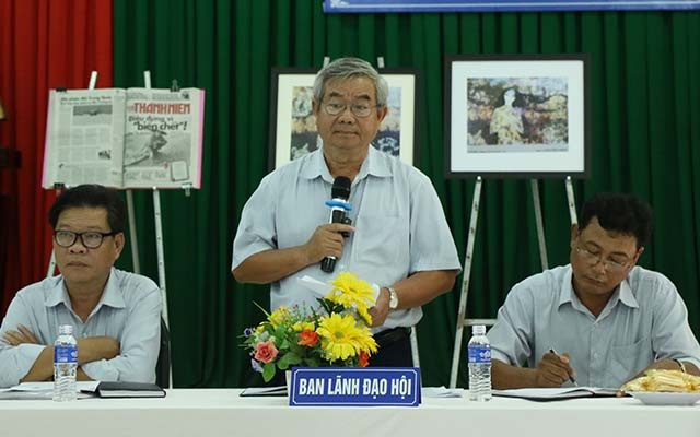 Hội VHNT Trà Vinh thu hồi giải thưởng đối với tác phẩm “Biển chết” - 1 Quang cảnh buổi họp báo chiều 3/7