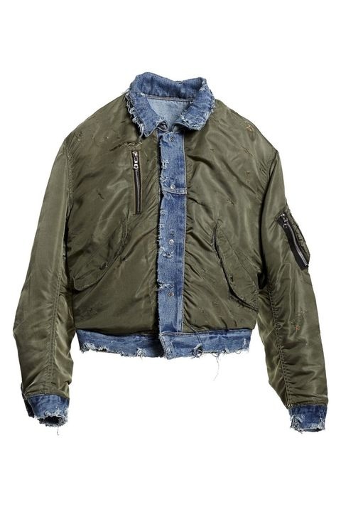 Biến tấu sành điệu với áo Jeans - 6
Chiếc áo phao viền vải bò có giá siêu đắt (hơn 3 nghìn USD) của Amiri