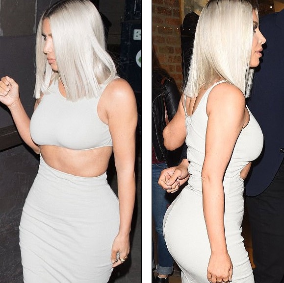 Kim Kardashian khoe thân hình săn chắc - 4
Kim diện bộ váy do chồng thiết kế khoe đường cong nảy lửa. Cô định hình phong cách này đã vài năm nay