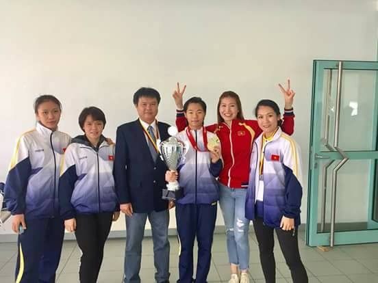Thầy của Nguyễn Thị Ngoan tự hào về tấm HCV thế giới Karatedo - 1 Đội tuyển karatedo Việt Nam tranh tại Premier League K1 tại Leipzig (Đức)
