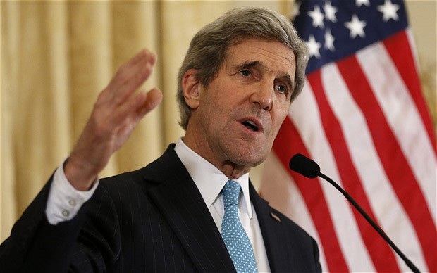 Ngoại trưởng Mỹ John Kerry tới Việt Nam cuối tuần này - 1
Ngoại trưởng Mỹ John Kerry (Ảnh: Telegraph)