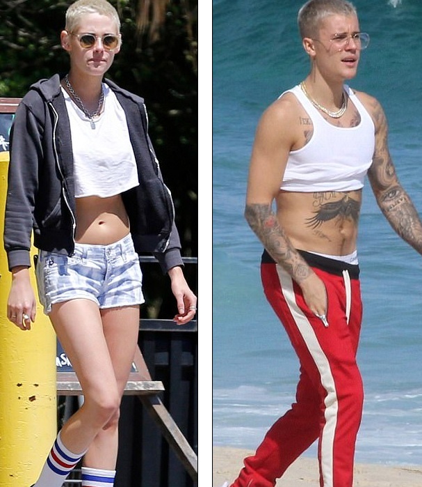 
Trông cô hiện tại có có phần hao hao đàn em - nam ca sỹ Justin Bieber
