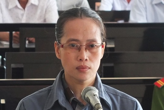 Bị cáo Liên tại phiên tòa sơ thẩm (ảnh: N.H).