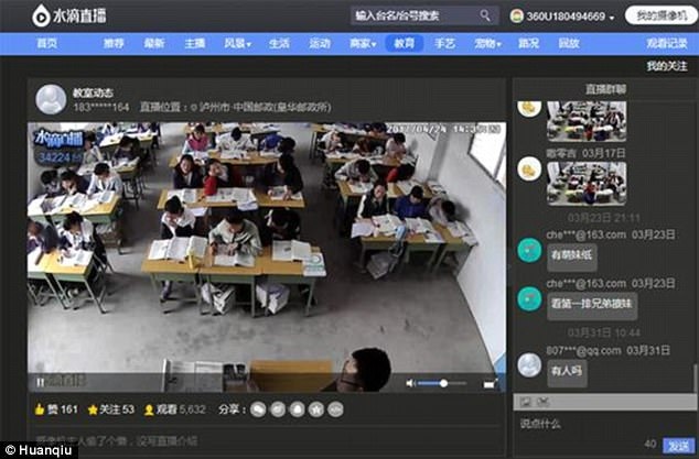 Trung Quốc: Rộ trào lưu phát livestream ở trường để giám sát học sinh - 1 Phát livestream trong lớp học đã trở thành một trào lưu ở Trung Quốc.