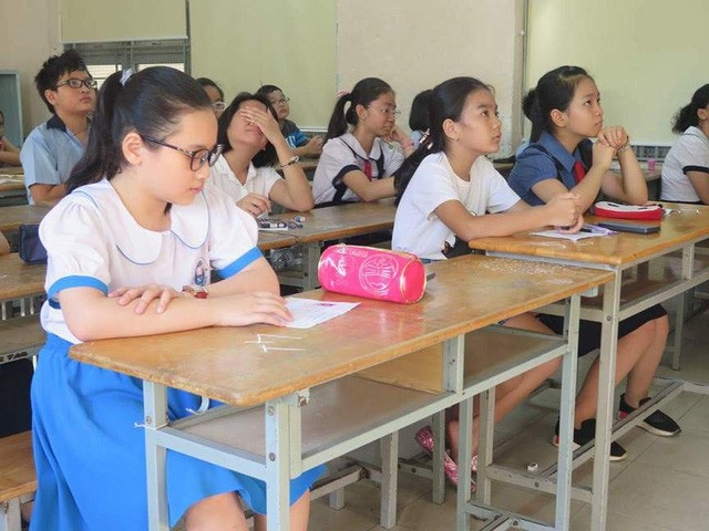 Tuyển sinh lớp 6 bằng kiểm tra năng lực: Chỉ nên áp dụng với trường chuyên? - 1 Học sinh ở TPHCM tham gia kỳ khảo sát năng lực vào lớp 6, Trường THPT chuyên Trần Đại Nghĩa