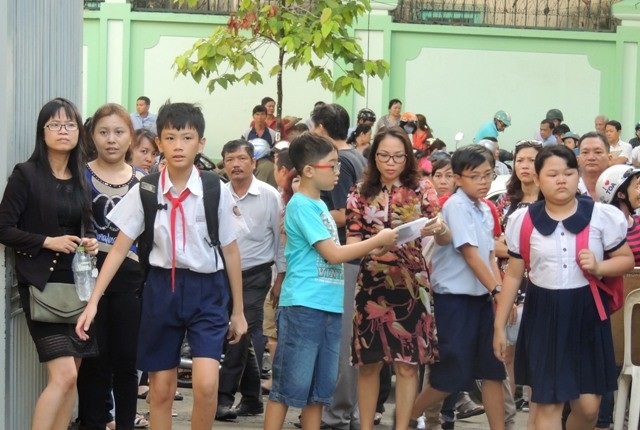 Tuyển sinh lớp 6 bằng kiểm tra năng lực: Chỉ nên áp dụng với trường chuyên? - 2 Khảo sát vào lớp 6, Trường THPT chuyên Trần Đại Nghĩa, TPHCM là một cuộc đua rất căng thẳng