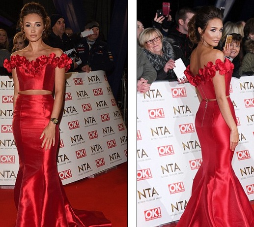 Người đẹp Anh diện váy đỏ trễ nải - 6
Megan McKenna sexy từ mọi góc nhìn