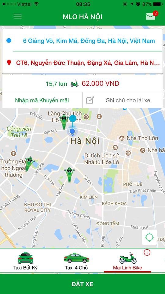 Thu hoa hồng ít hơn Grab, Uber “đối tác” vẫn phân vân về Mai Linh bike - 2 Ưu điểm là có thể bắt xe ở địa điểm chi tiết